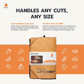 Drip EZ Rest EZ BBQ Blanket rugged exterior designed for durability during busy cooks.