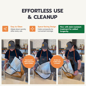Drip EZ Rest EZ BBQ Blanket insulated interior for moisture retention.