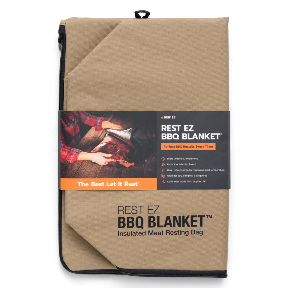 Drip EZ Rest EZ BBQ Blanket wide mouth for easy access and moisture retention.