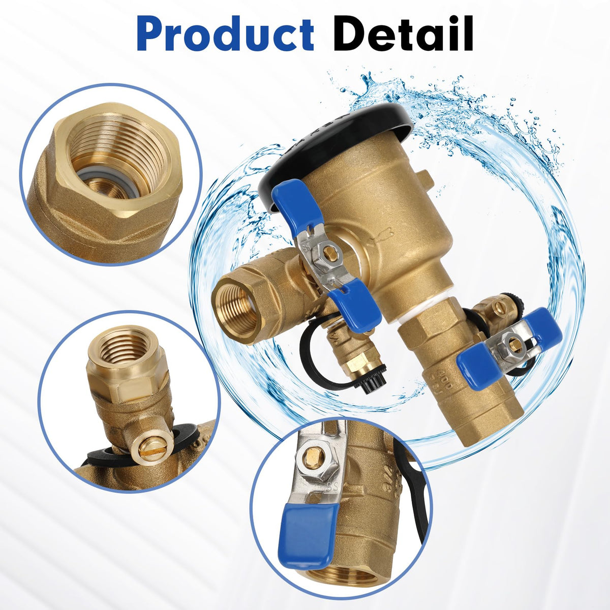 Drizzlen outdoor watering system ready with anti-siphon protection.