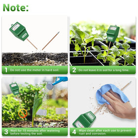 Dr.meter garden use in outdoor soil visible with clear moisture cues