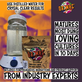 DRMyc bottle with pour spout enables easy LC mixing