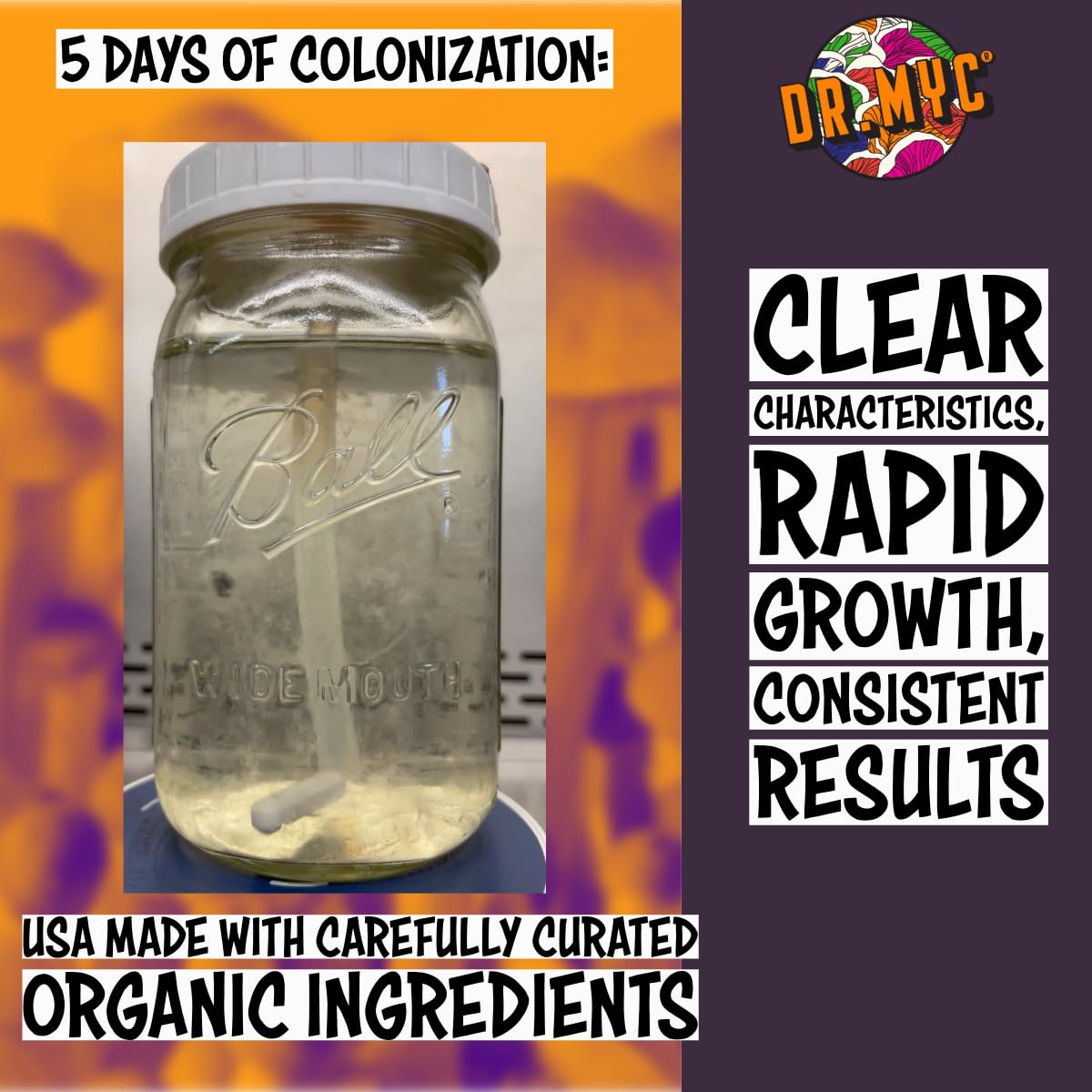 Nutrients panel shows 10+ ingredients supporting rapid culture potential