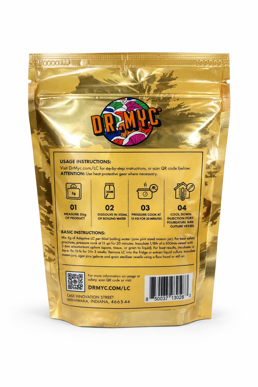 Back of package QR code links to a free online tutorial