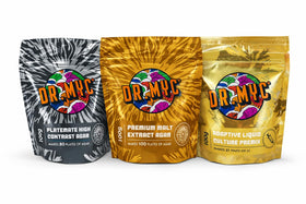 Label confirms yields 10.5 pints from 100 g premix