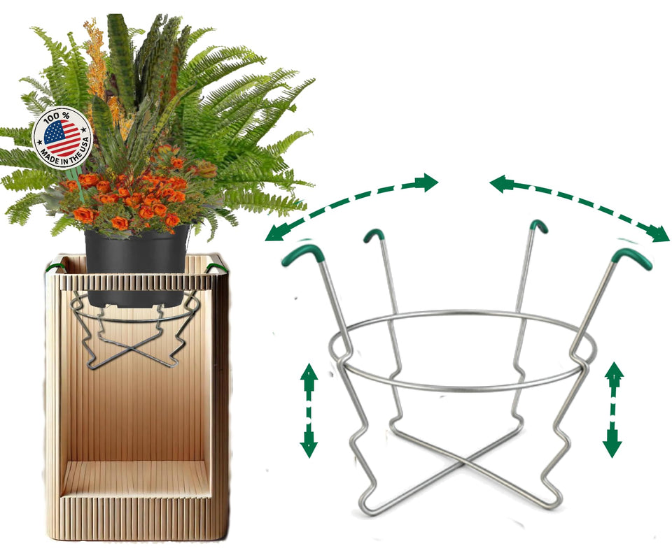 Drop N Planter insert inside a top pot for quick, decorative setup.
