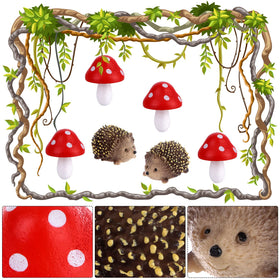 Droutti fairy garden mushroom figurine 03 brings cottagecore charm to shelves.