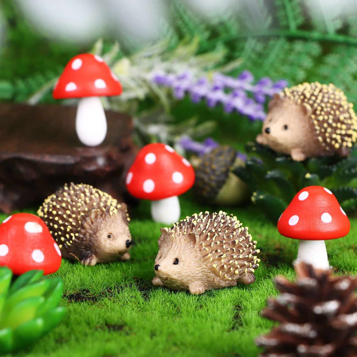 Droutti fairy garden mushroom figurine 04 perfect accent for bonsai or terrariums.