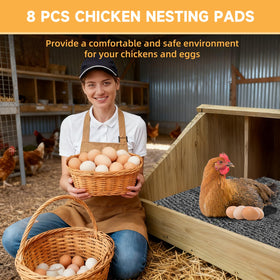 DRQ nest mats support eggs gently for secure laying.
