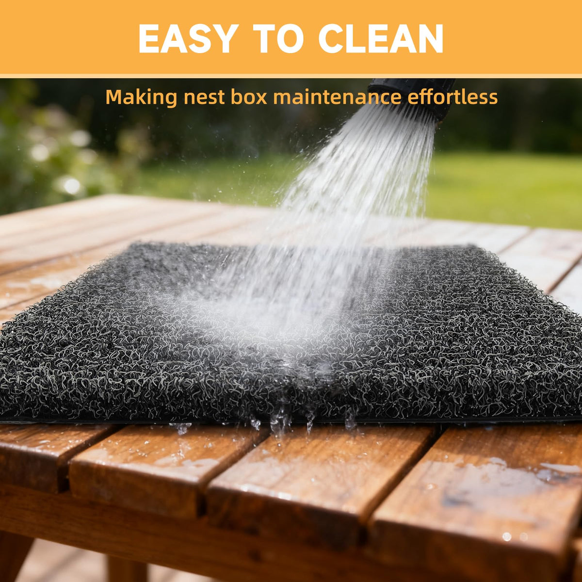 DRQ 8-pack nest mats cut to fit nesting boxes.