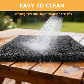 DRQ 8-pack nest mats cut to fit nesting boxes.