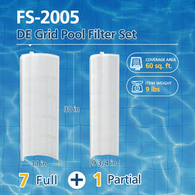 Drupany FS-2005 DE grid with 30-inch height ensures optimized water flow.