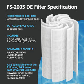 Drupany grid easy-clean action supports quick maintenance after pool use.