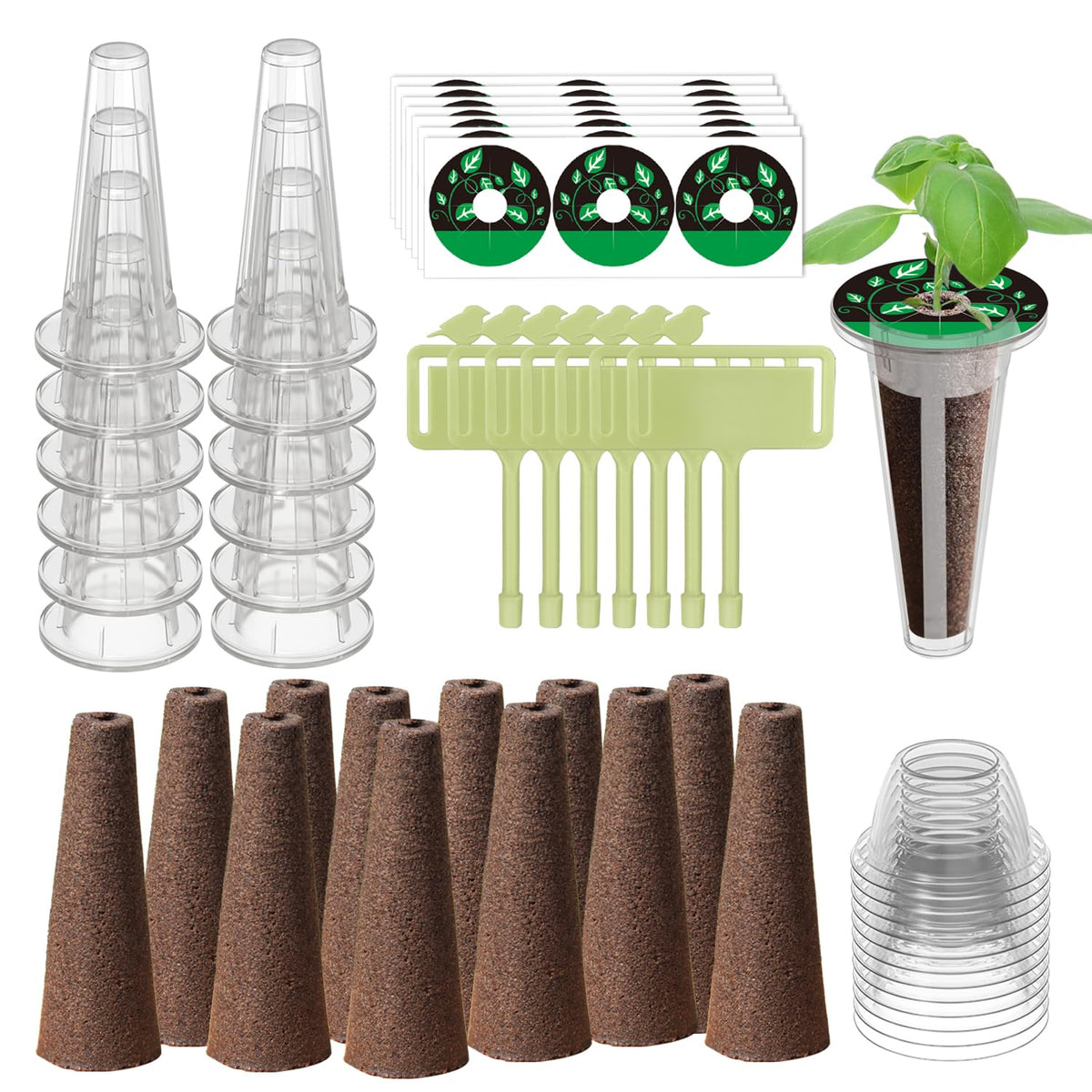 DRYADES 84-piece pod kit front view for AeroGarden setups