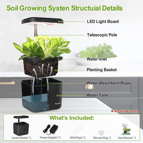 DRYADES Gift-ready indoor growing system for plant lovers and families
