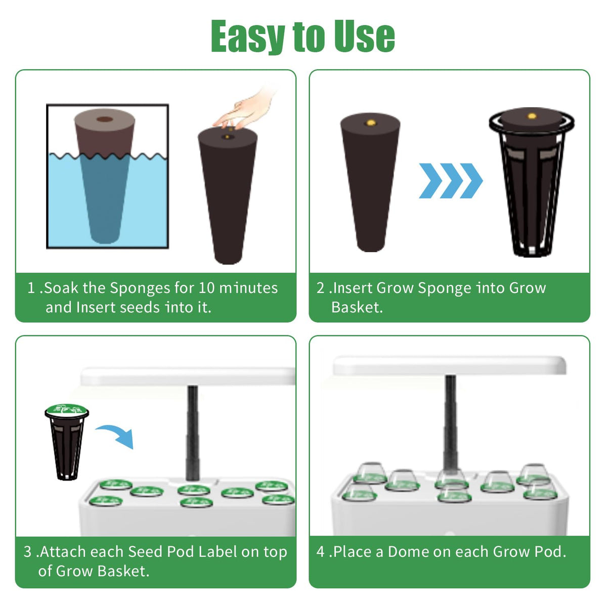 DRYADES germination-friendly kit makes seed start easy and ready for transplant.