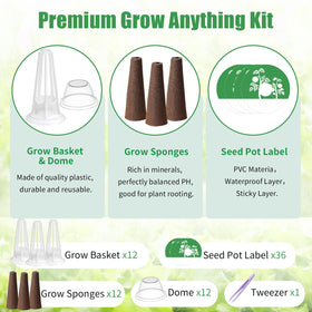 DRYADES grow baskets for hydroponics keep roots well aerated during growth.