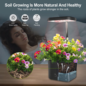 DRYADES Soil Planter Inside illustrating soil-based indoor gardening system