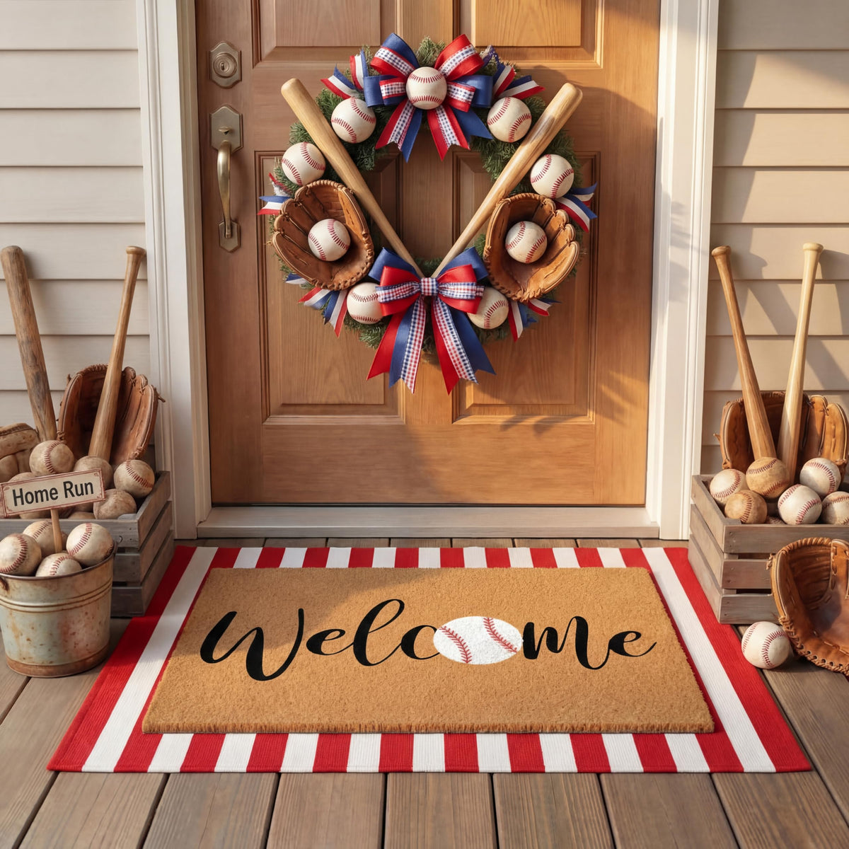 Drydiet baseball welcome bottom layer doormat, stable non-slip base for high-traffic entryways