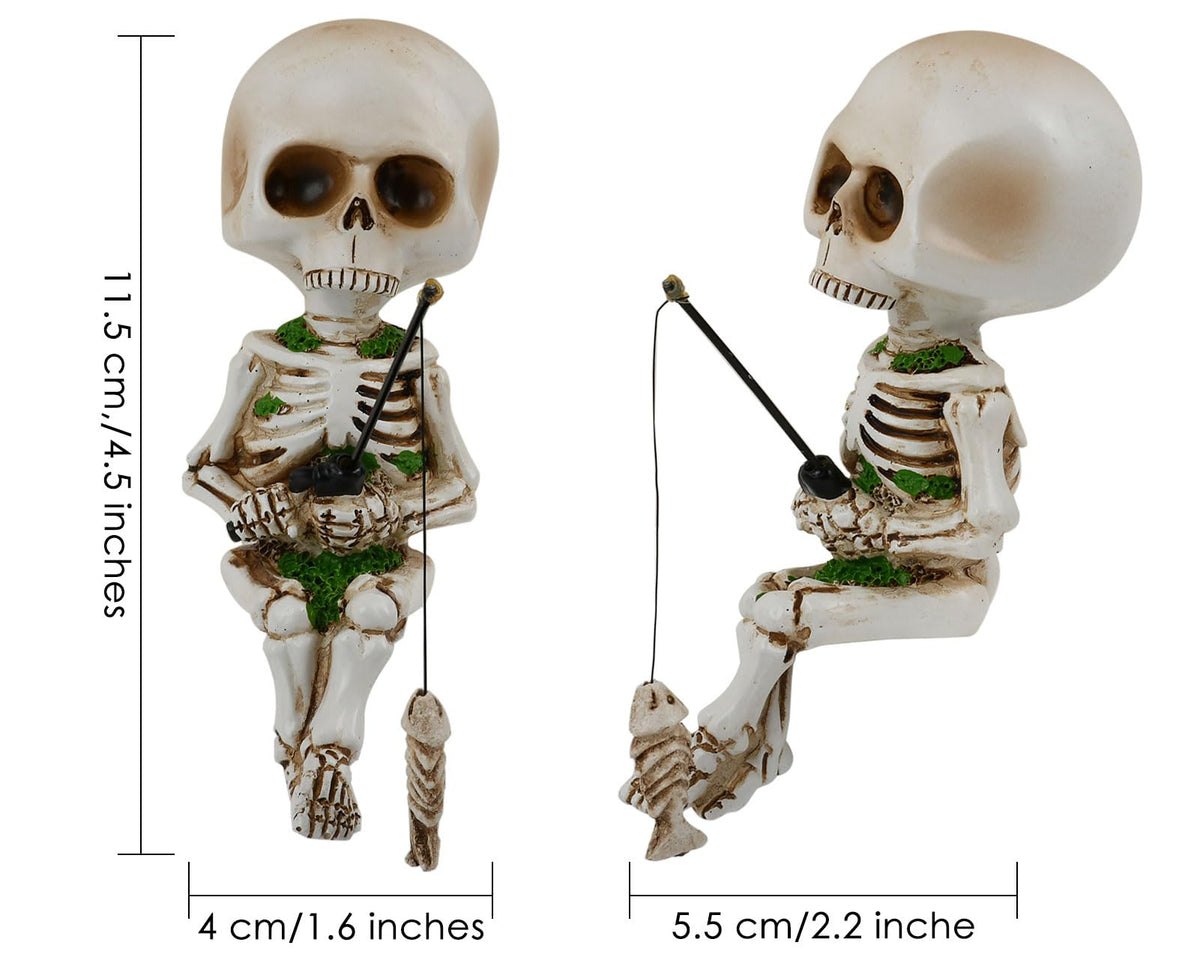 DS. DISTINCTIVE STYLE gothic skeleton garden décor in resin