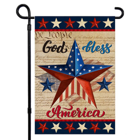 Dsben Patriotic flag with double-sided print for vibrant yard display