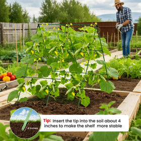 DSTANA foldable garden trellis saves space when not in use.