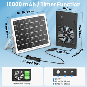 DSTANA solar fan for RV optimizes solar-powered ventilation on trips.