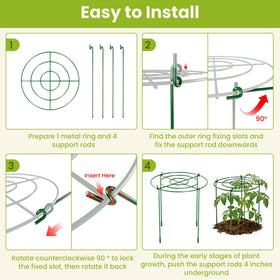 DSTANA wind-resistant garden stakes help plants stand tall during storms.