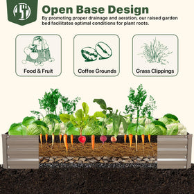 DTIG bed ideal for vegetables, herbs, and flowering plants outdoors