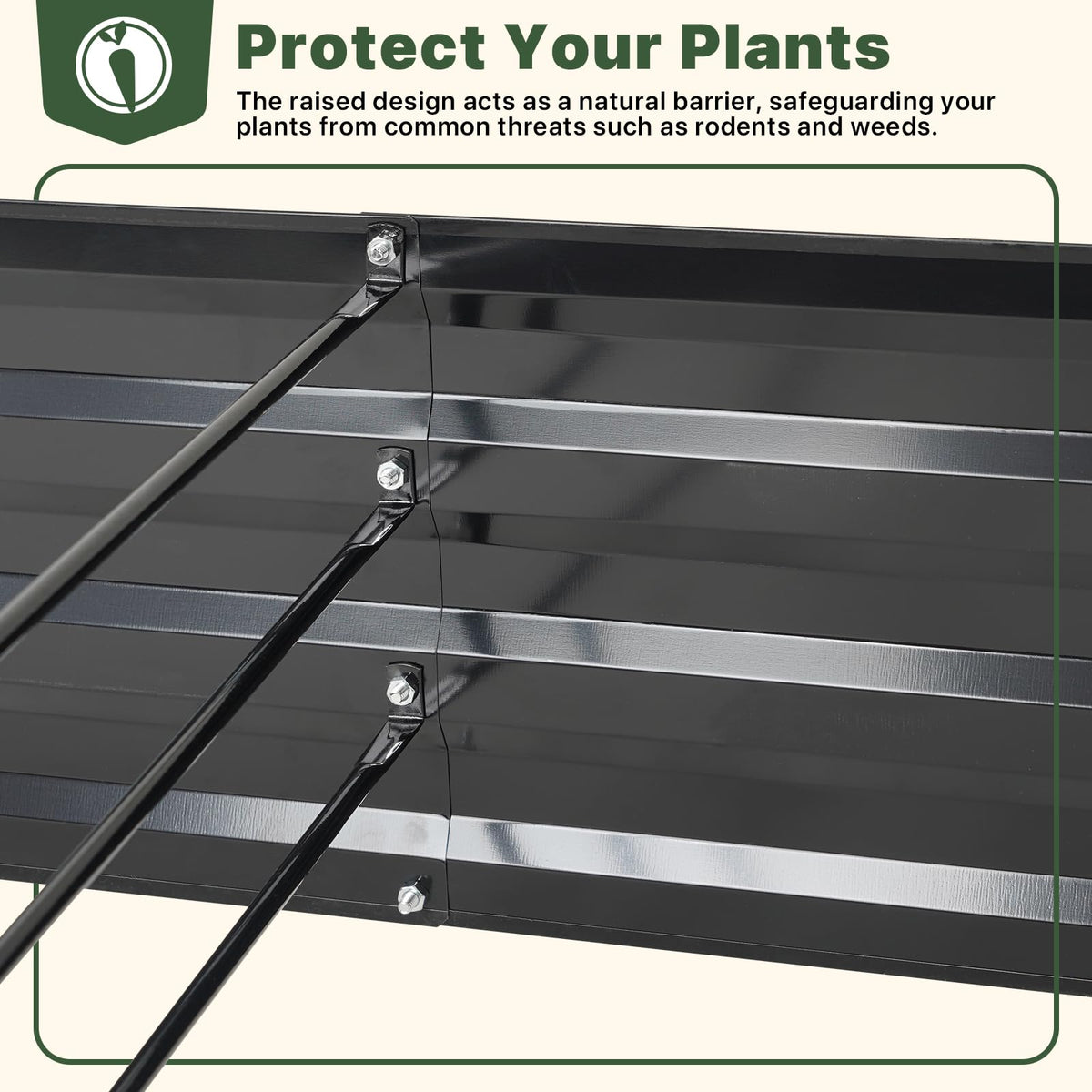 DTIG black galvanized exterior—sleek, durable, weather-ready for patios and backyards