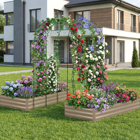 DTIG two-pack galvanized garden beds suit backyard and patio setups