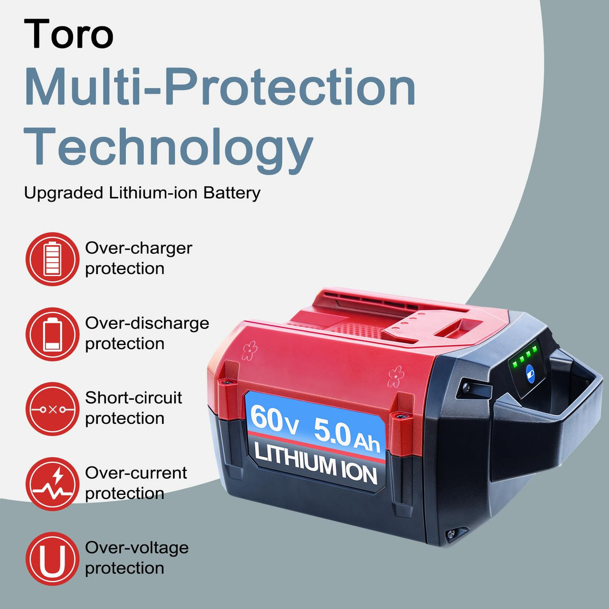 DTK Toro compatibility chart highlights use across multiple 60V tools.