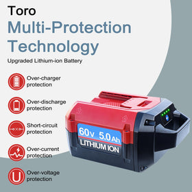 DTK Toro compatibility chart highlights use across multiple 60V tools.