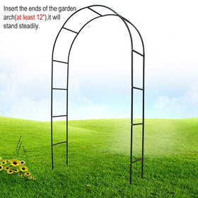 DTnature metal garden arbor lightweight design for easy transport