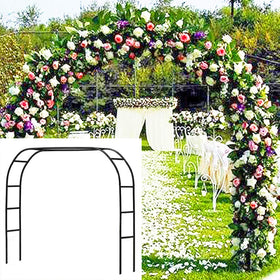 DTnature metal garden arbor wide arch easy to assemble for events