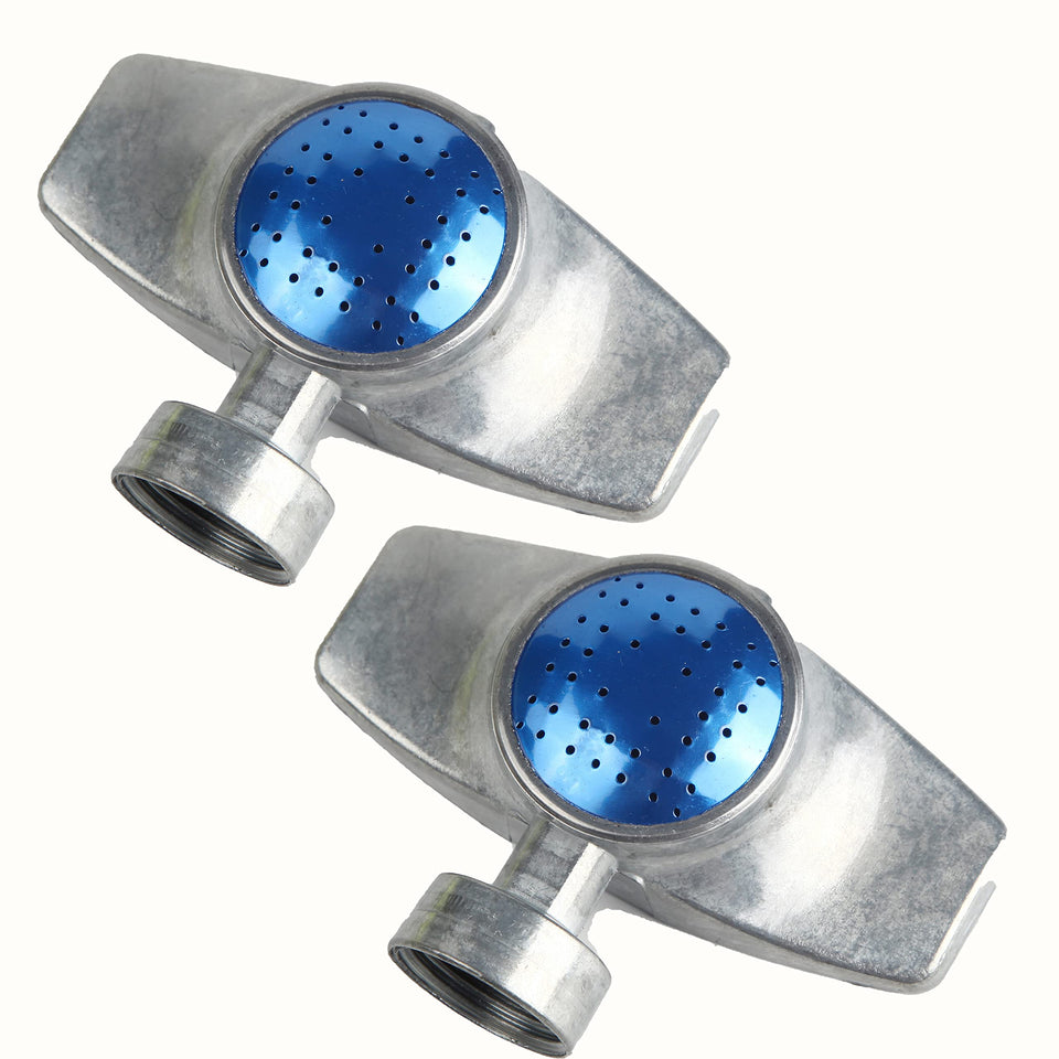 DTRK 360-degree metal spot sprinkler set delivers even lawn coverage.