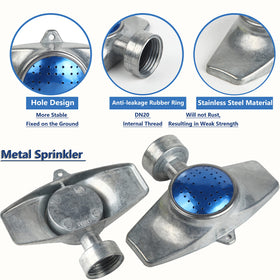 DTRK low-pressure sprinkler spreads water evenly across small yards.