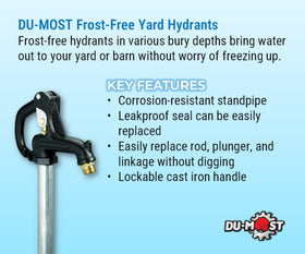 du-most freeze-proof outdoor faucet with drainage protects against burst pipes during winter