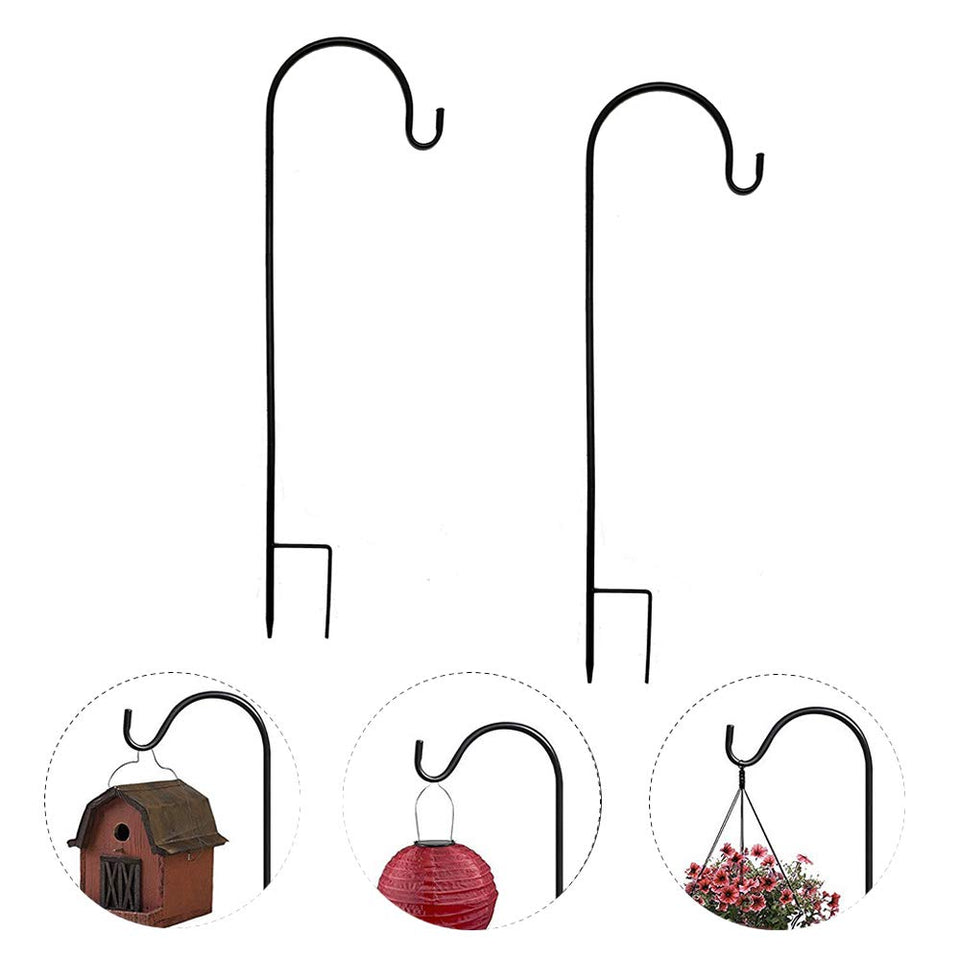 Dualshine shepherd hook 35-inch tall for sturdy outdoor displays.