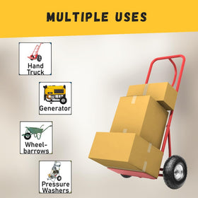 Dualso multi-use tire for yard, garden, and worksite tasks