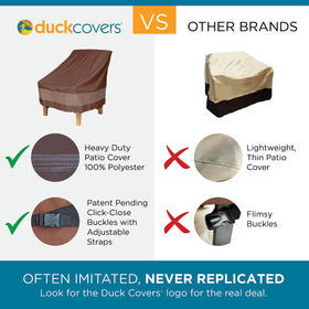 Duck Covers Ultimate chairs cover fits six chairs and shields from dirt.