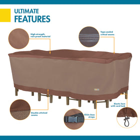 Duck Covers Ultimate adjustable cord lock provides a snug fit.
