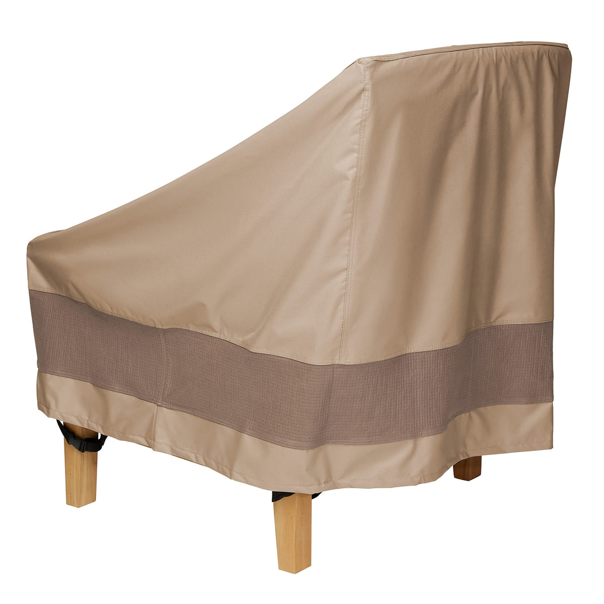 Duck Covers Elegant 34 Inch W chair cover side view showcasing coverage