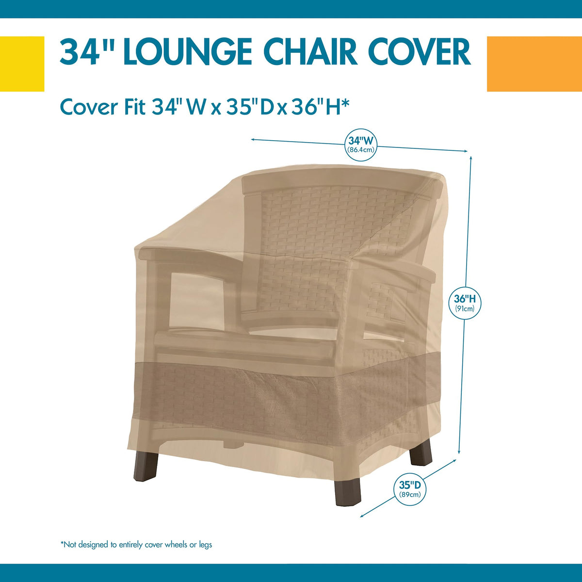 Duck Covers Elegant 34 Inch W warranty card image