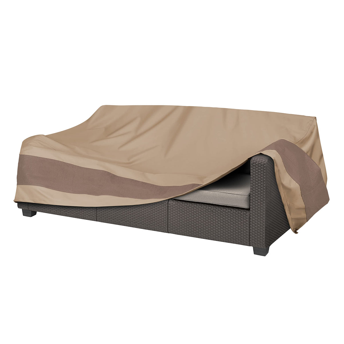 Duck Covers Elegant Waterproof Patio Sofa Cover close-up of seam tape preventing leaks