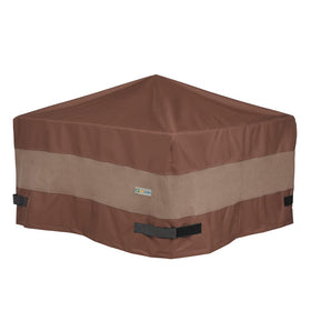 Duck Covers Ultimate waterproof fire pit cover guards a 32-inch square pit from rain