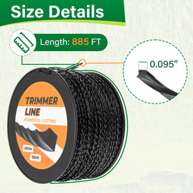 DuckcowsC 0.095 inch diameter line for robust yard trimming