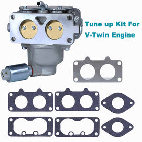 Close-up of DUCTAIL 791230 carburetor kit components and filters