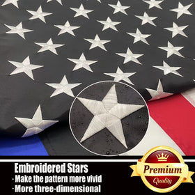 Ducuh blue lives matter flag with brass grommets for easy setup