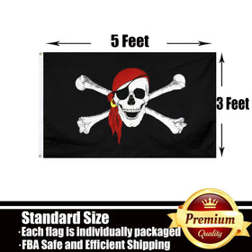 Ducuh flag with four-row stitching for enhanced durability